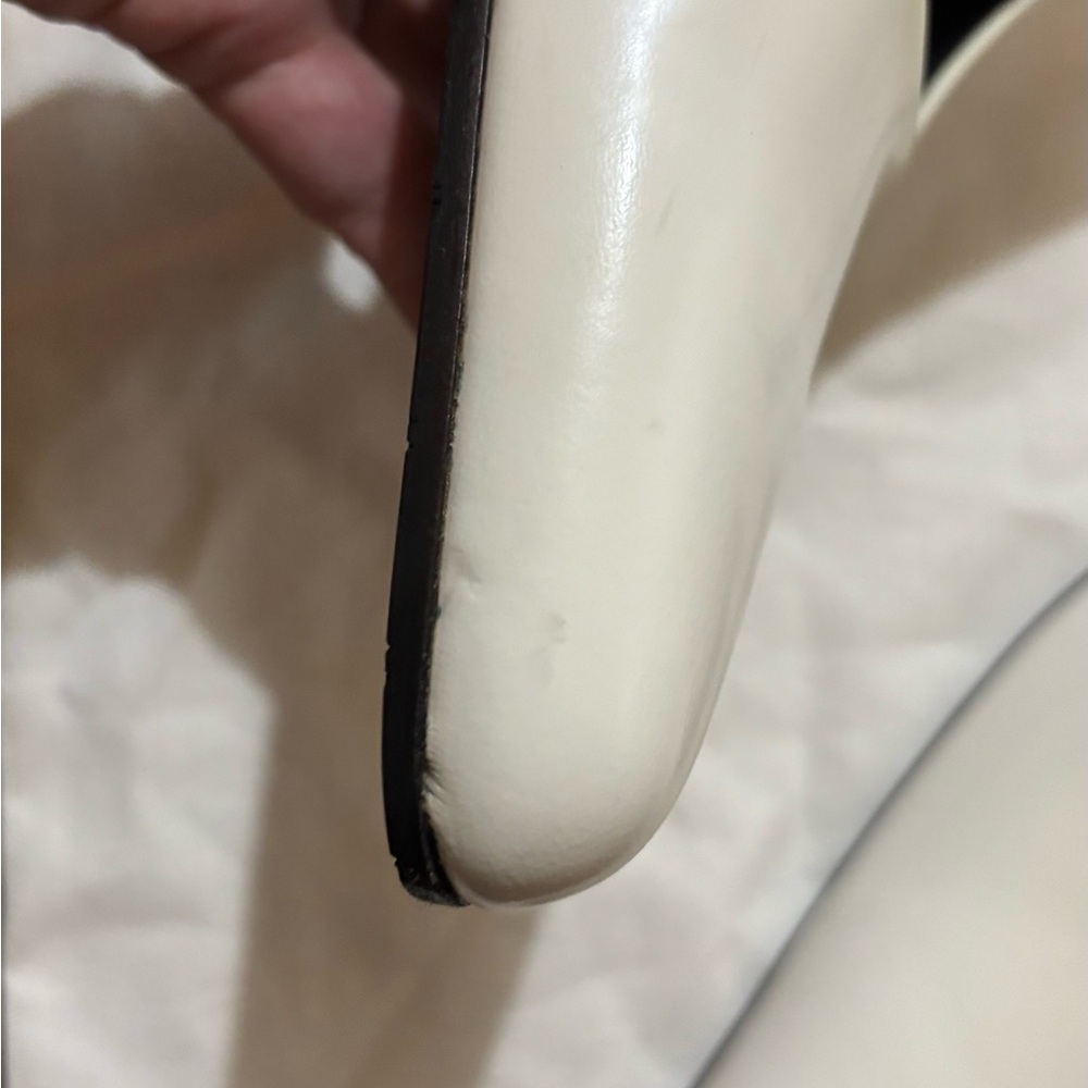 BALENCIAGA White Leather Heels 38.5 - NEW - Picture 8 of 8
